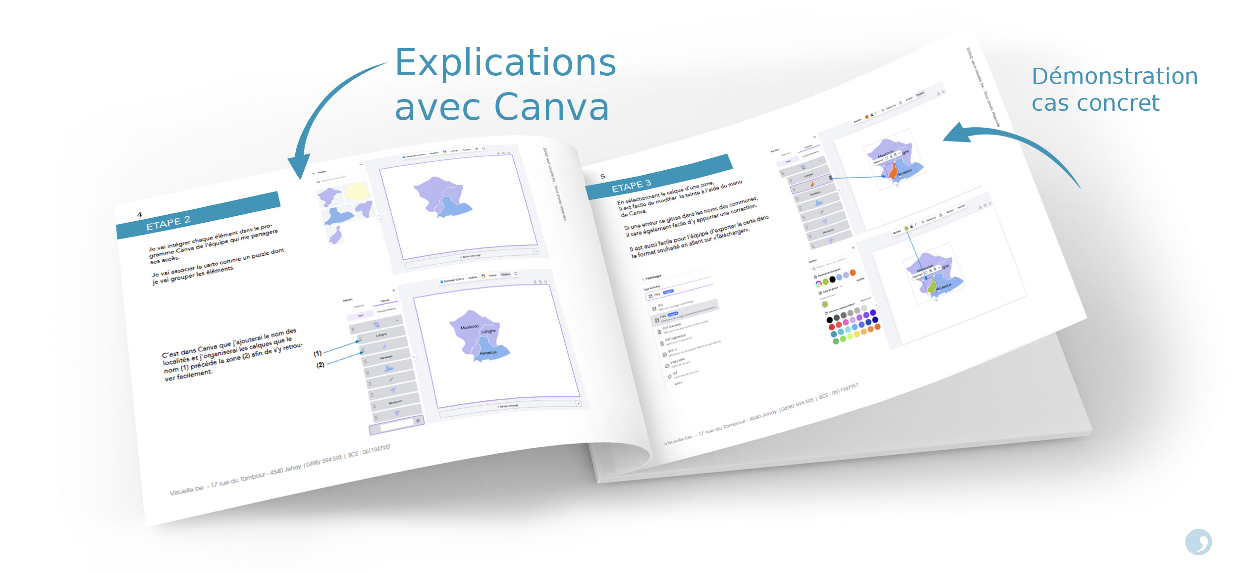 Démonstration de la proposition de solution avec Canva pour PalliHio