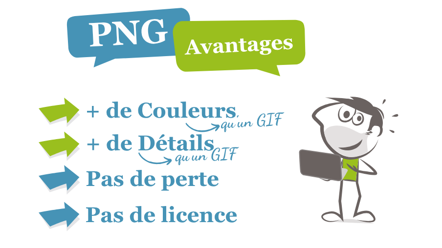 PNG avantages