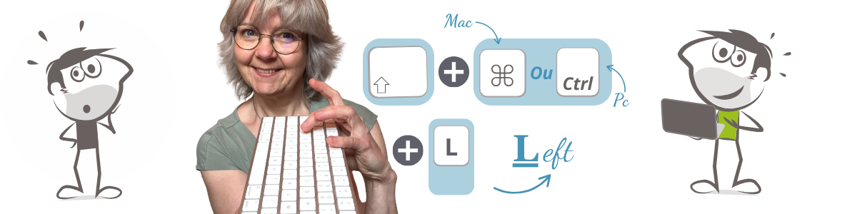 aligner-gauche-raccourcis