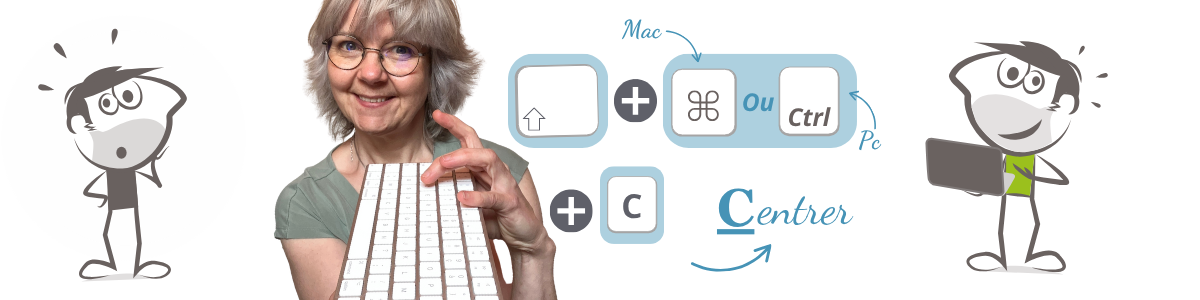 centrer-texte-raccourcis-clavier