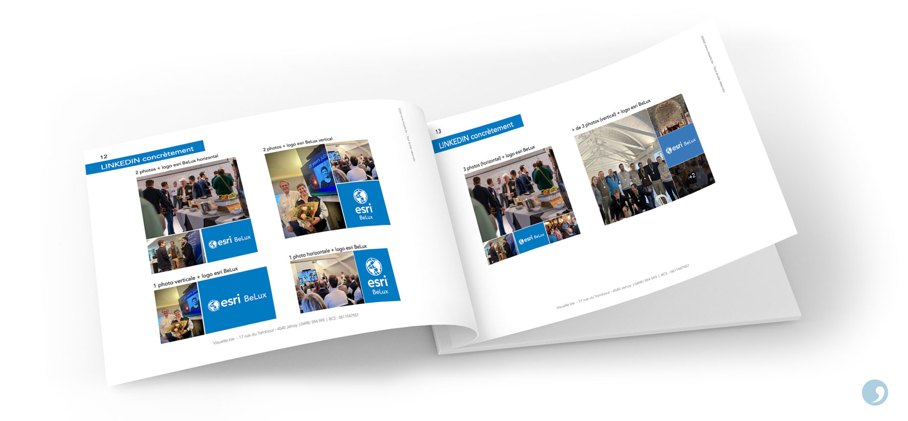 comportement d'affichage de photos dans LinkedIn